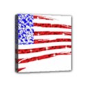 Sparkling American Flag 4  x 4  Framed Canvas Print View1