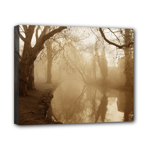 Misty Morning 8  X 10  Framed Canvas Print by artposters