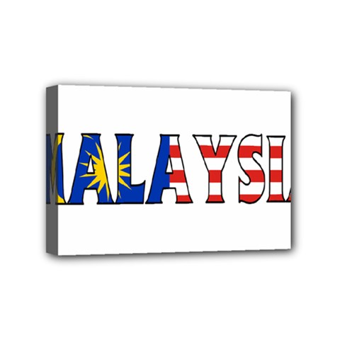 Malaysia Mini Canvas 6  X 4  (framed)