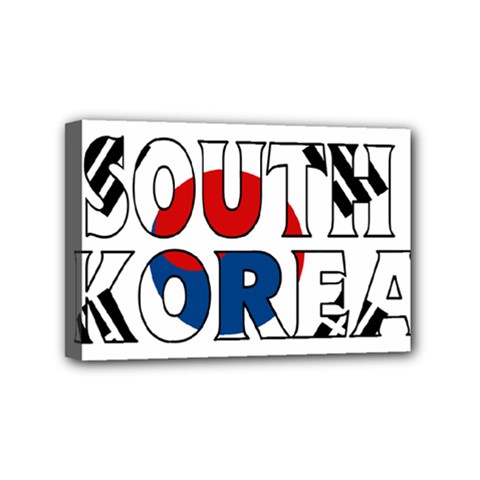 South Korea Mini Canvas 6  X 4  (framed)