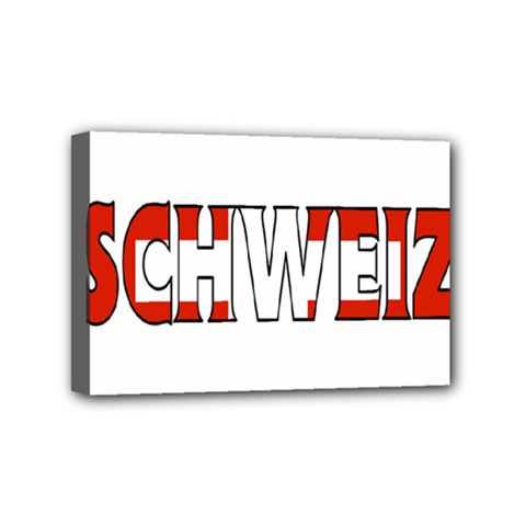 Switzerland 3 Mini Canvas 6  X 4  (framed)