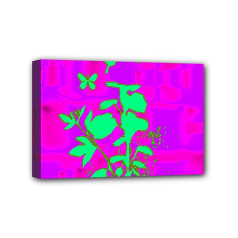 Butterfly Mini Canvas 6  X 4  (framed)