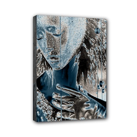 Feeling Blue Mini Canvas 7  X 5  (framed) by FunWithFibro
