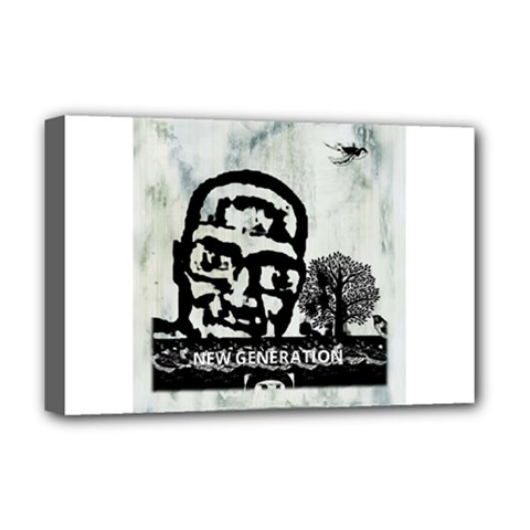 M G Firetested Deluxe Canvas 18  X 12  (framed) by holyhiphopglobalshop1