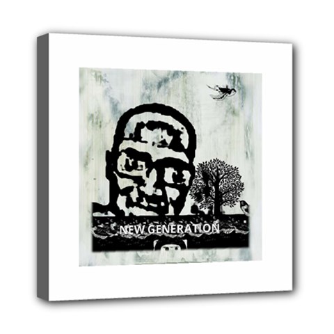 M G Firetested Mini Canvas 8  X 8  (framed) by holyhiphopglobalshop1