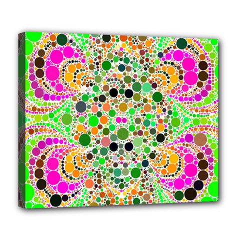 Florescent Abstract  Deluxe Canvas 24  X 20  (framed) by OCDesignss