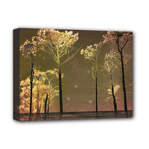 Fantasy Landscape Deluxe Canvas 16  X 12  (framed)  by dflcprints