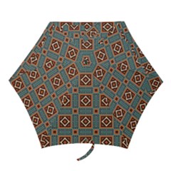 Squares Rectangles And Other Shapes Pattern Mini Folding Umbrella by LalyLauraFLM