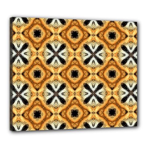 Faux Animal Print Pattern Canvas 24  X 20  (framed) by GardenOfOphir