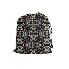 Geometric Grunge Drawstring Pouch (large) by dflcprints