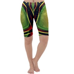 Multicolored Abstract Print Cropped Leggings  by dflcprintsclothing
