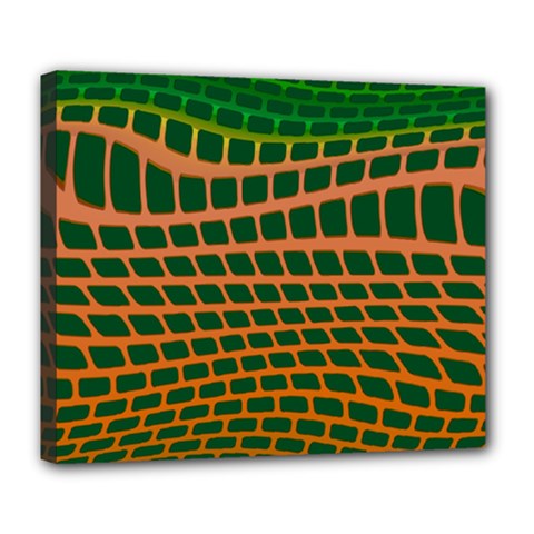 Distorted Rectangles Deluxe Canvas 24  X 20  (stretched) by LalyLauraFLM