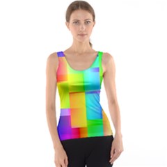 Colorful Gradient Shapes Tank Top by LalyLauraFLM