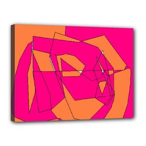 Red Orange 5000 Canvas 16  X 12  (framed) by yoursparklingshop