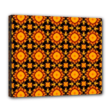 Cute Pretty Elegant Pattern Deluxe Canvas 24  X 20   by GardenOfOphir