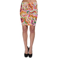 Sunshine Swirls Bodycon Skirts by KirstenStarFashion