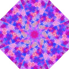 Pink And Purple Marble Waves Hook Handle Umbrellas (medium) by KirstenStar