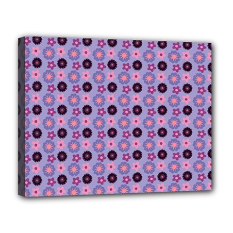 Cute Floral Pattern Canvas 14  X 11  by GardenOfOphir
