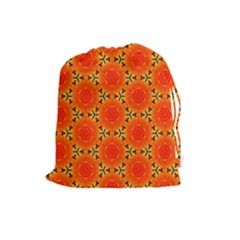 Cute Pretty Elegant Pattern Drawstring Pouches (large)  by GardenOfOphir