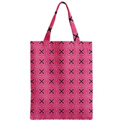 Cute Pretty Elegant Pattern Zipper Classic Tote Bags