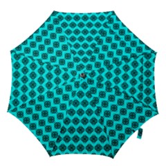Abstract Knot Geometric Tile Pattern Hook Handle Umbrellas (large) by GardenOfOphir