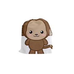 Kawaii Monkey Drawstring Pouches (small) 