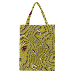 Ribbon Chaos 2 Yellow Classic Tote Bags by ImpressiveMoments