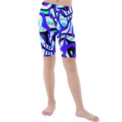 Ribbon Chaos Ocean Kid s Swimwear by ImpressiveMoments