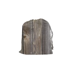 Wood Fence Drawstring Pouches (small)  by trendistuff