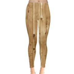 Light Wood Fence Women s Leggings by trendistuff