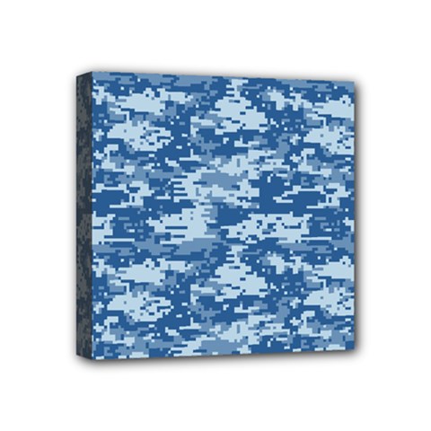 Camo Digital Navy Mini Canvas 4  X 4 