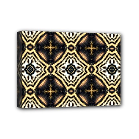 Faux Animal Print Pattern Mini Canvas 7  X 5  by GardenOfOphir