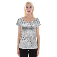 White Marble Women s Cap Sleeve Top by ArgosPhotography