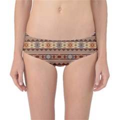Southwest Design Tan And Rust Classic Bikini Bottoms by SouthwestDesigns