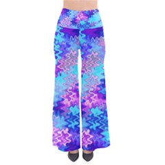 Blue And Purple Marble Waves Pants by KirstenStar