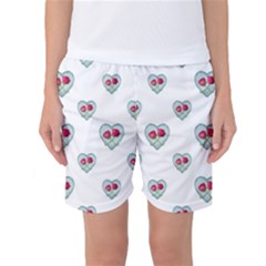 Love Ornate Motif Print Women s Basketball Shorts by dflcprintsclothing