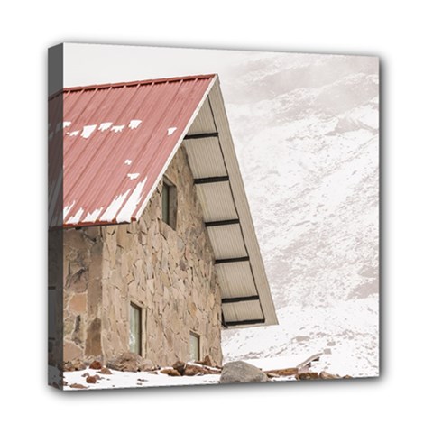 Shelter At Chimborazo Mountain In Ecuador Mini Canvas 8  X 8  by dflcprints