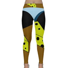 Cheese  Yoga Leggings by Valentinaart