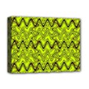 Yellow Wavey Squiggles Deluxe Canvas 16  x 12   View1