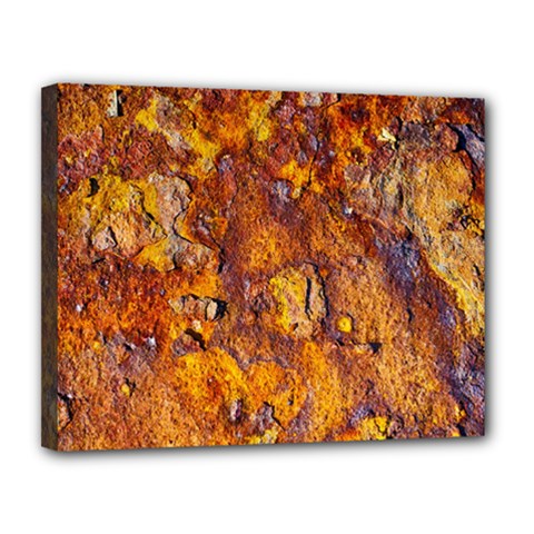 Rusted Metal Surface Canvas 14  X 11 