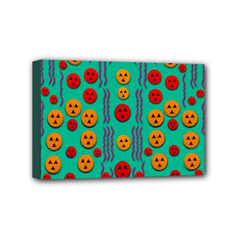 Pumkins Dancing In The Season Pop Art Mini Canvas 6  X 4 