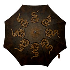 Awesome Dragon, Tribal Design Hook Handle Umbrellas (small) by FantasyWorld7