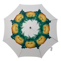 Angry Girl Doll Hook Handle Umbrellas (large) by dflcprints