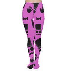 Gentleman - Magenta Pattern Women s Tights by Valentinaart