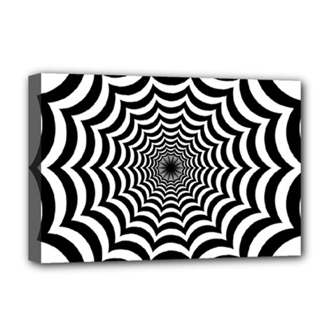 Spider Web Hypnotic Deluxe Canvas 18  X 12   by Amaryn4rt