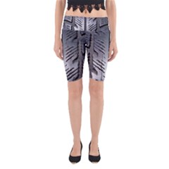 Mature Black Auto Altreifen Rubber Pattern Texture Car Yoga Cropped Leggings by Amaryn4rt