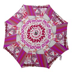 Coffee Cup Lettering Coffee Cup Hook Handle Umbrellas (large) by Amaryn4rt