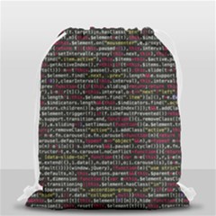 Full Frame Shot Of Abstract Pattern Drawstring Bag (small) by Amaryn4rt