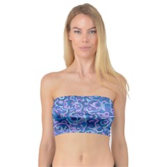 Psychedelic Purple Pop Art Bandeau Top by WarduckDesign