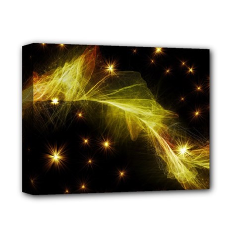 Particles Vibration Line Wave Deluxe Canvas 14  X 11  by Amaryn4rt